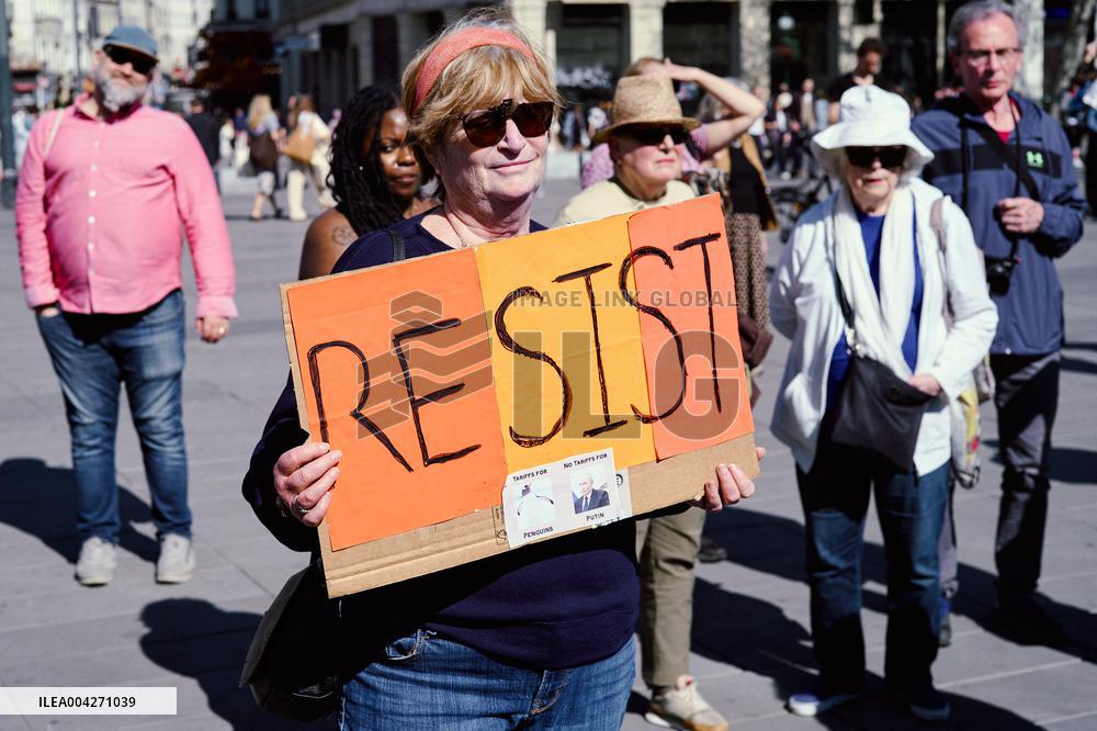 Anti-Trump Hands Off Rally - Paris