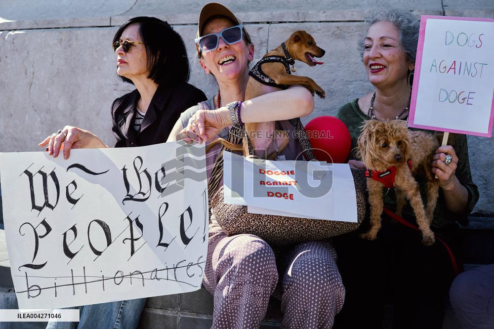 Anti-Trump Hands Off Rally - Paris
