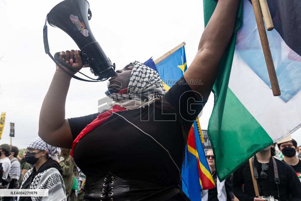 Pro-Palestine March to ICE in Washington