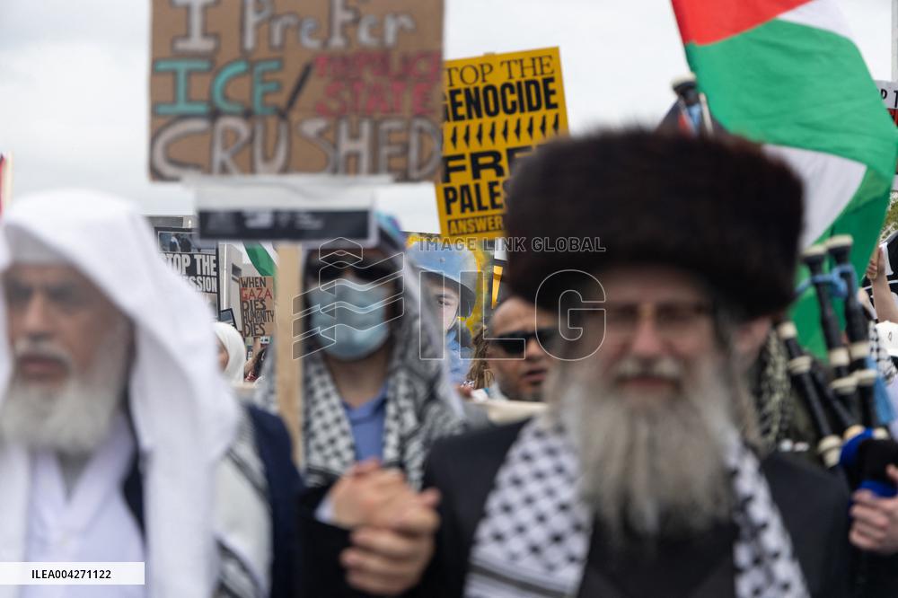 Pro-Palestine March to ICE in Washington