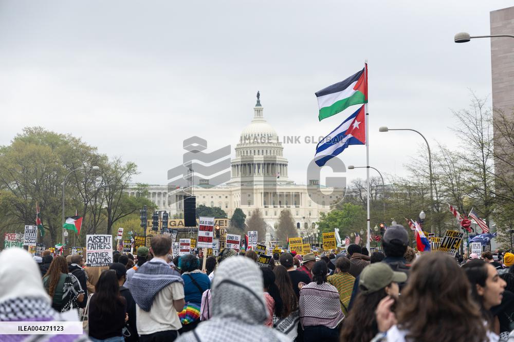 Pro-Palestine March to ICE in Washington