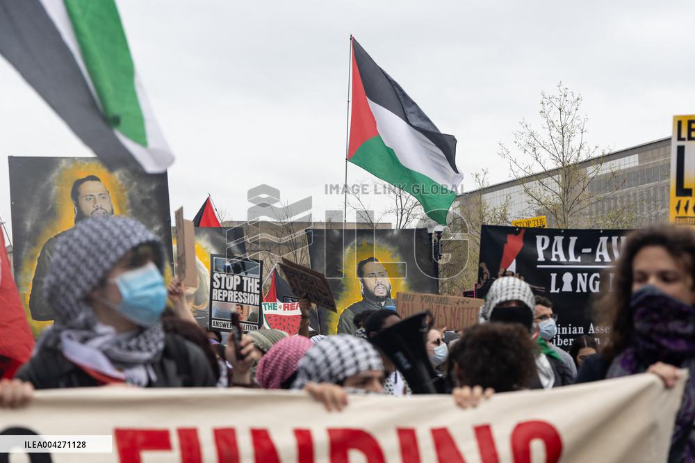 Pro-Palestine March to ICE in Washington