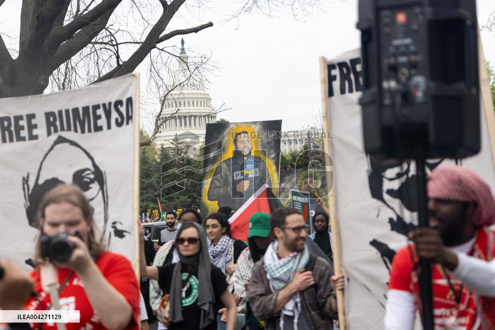 Pro-Palestine March to ICE in Washington