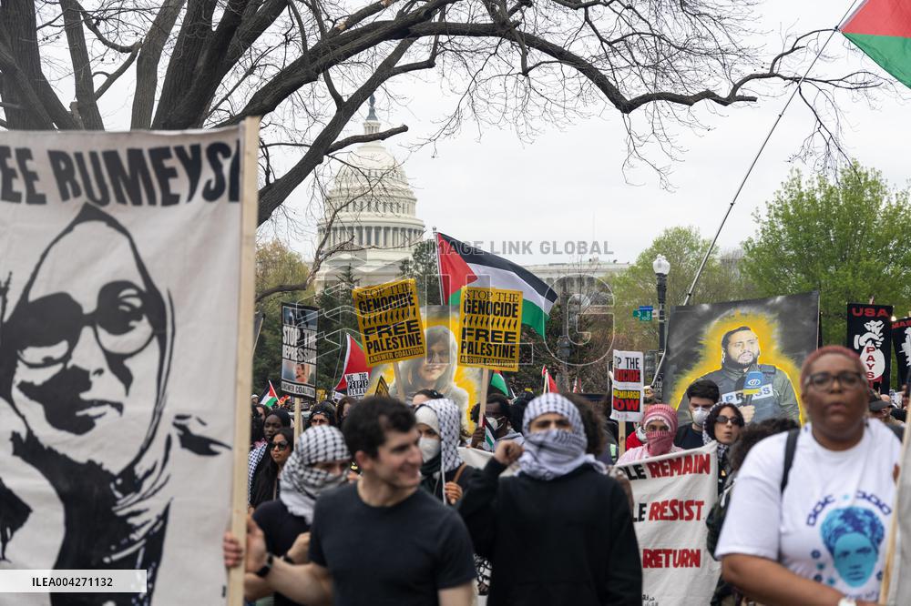 Pro-Palestine March to ICE in Washington