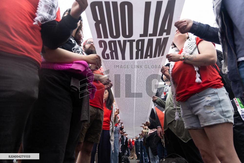 Pro-Palestine March to ICE in Washington