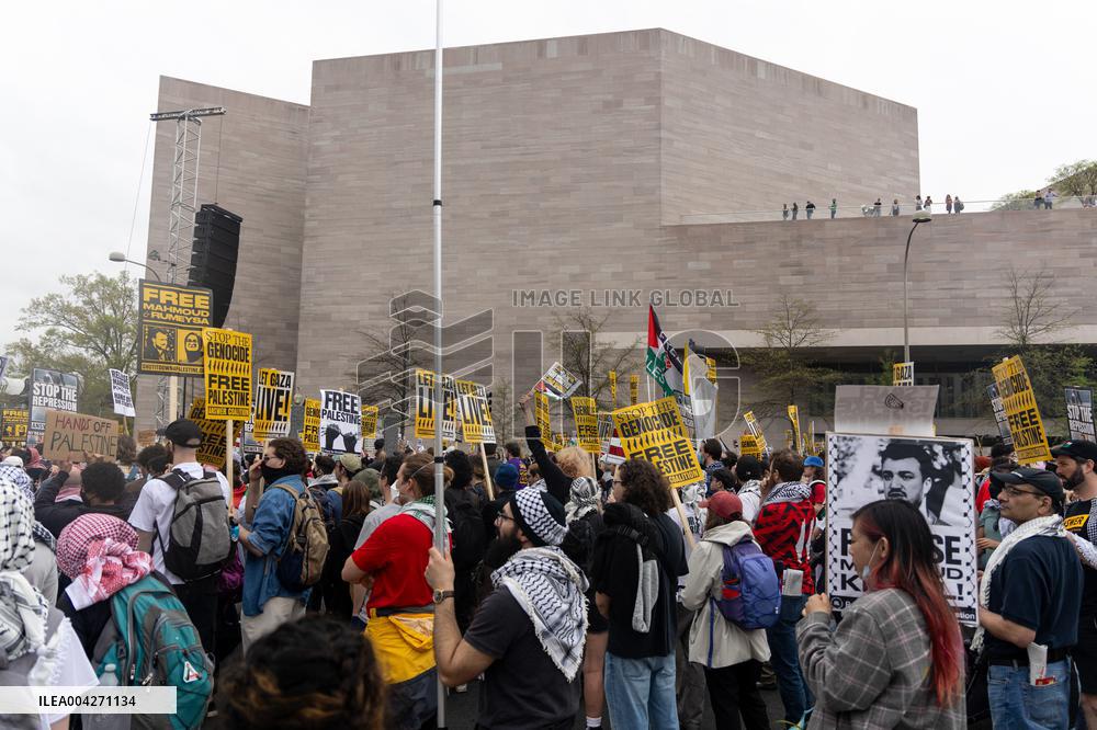 Pro-Palestine March to ICE in Washington