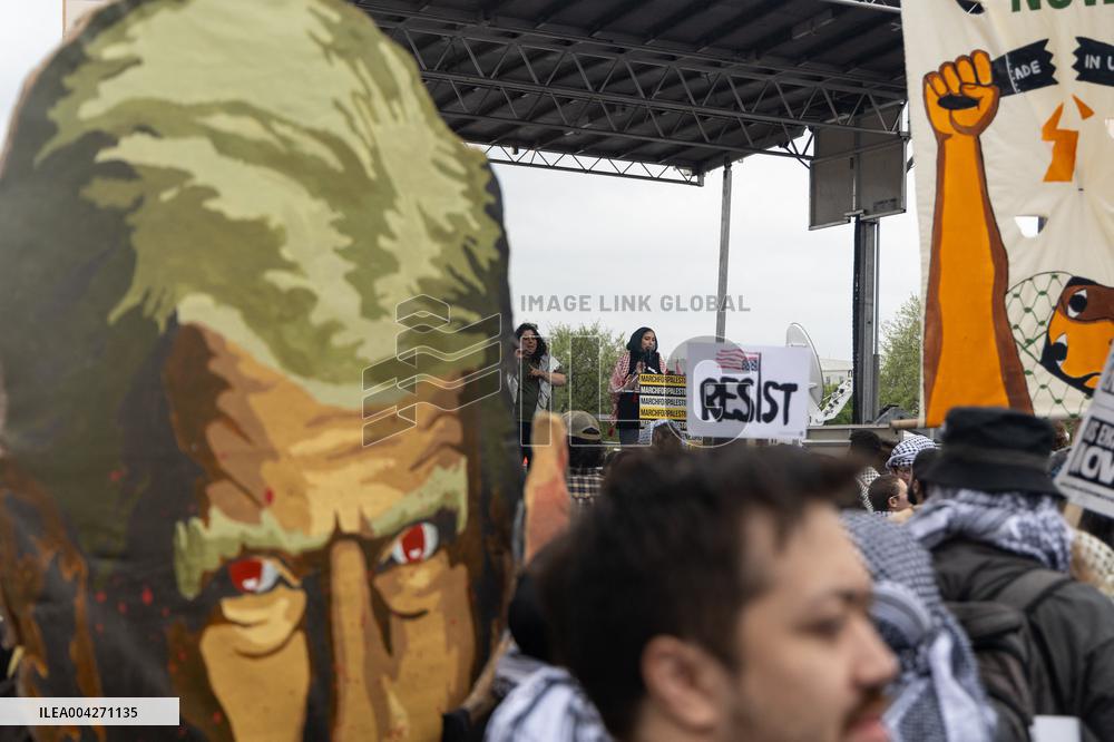 Pro-Palestine March to ICE in Washington