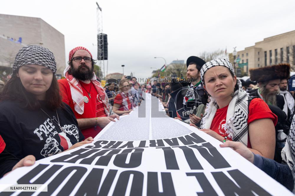Pro-Palestine March to ICE in Washington