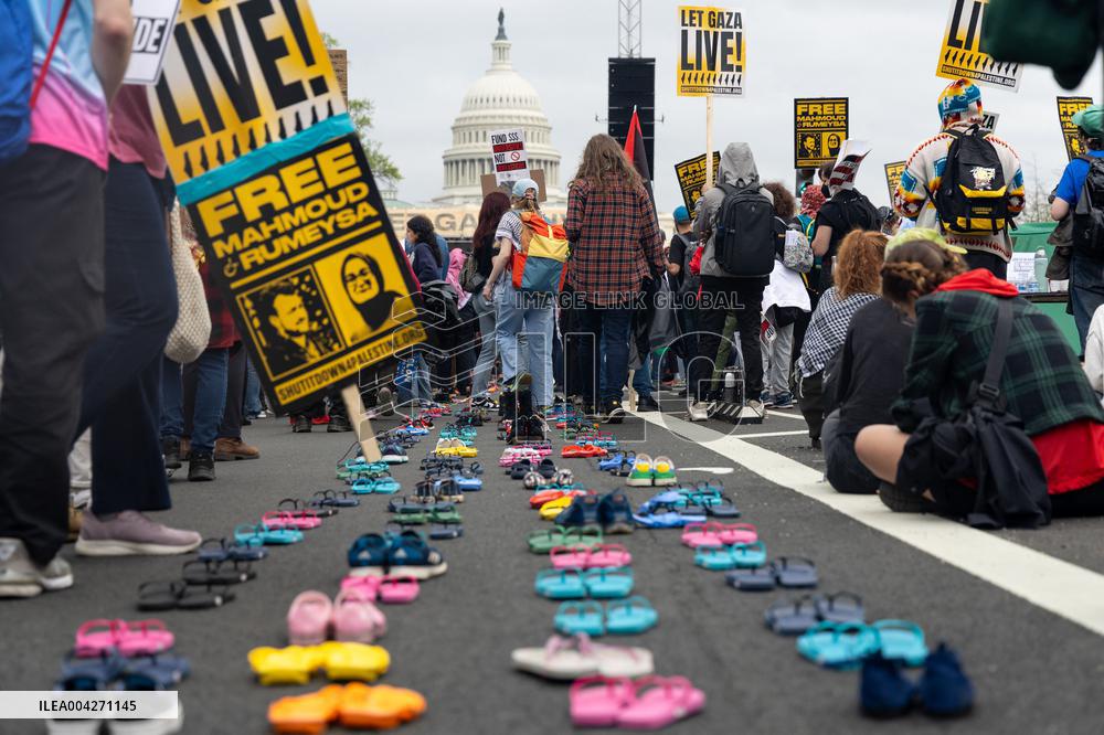Pro-Palestine March to ICE in Washington