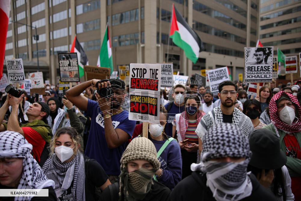 Pro-Palestine March to ICE in Washington