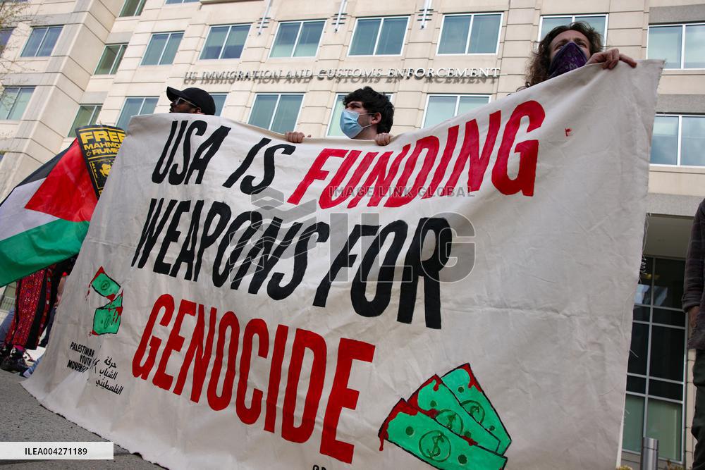 Pro-Palestine March to ICE in Washington