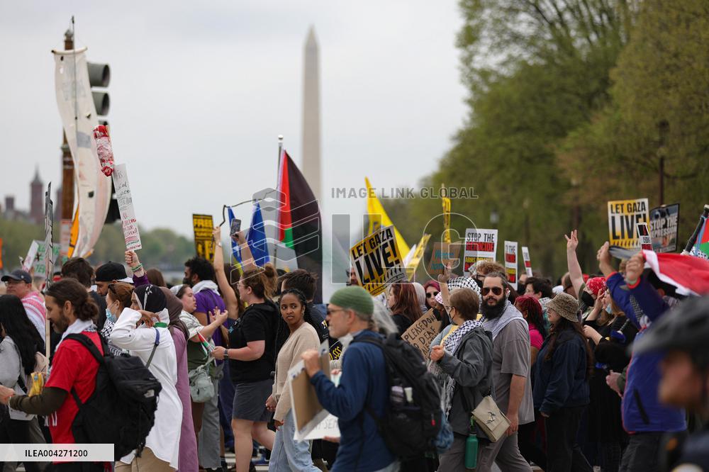 Pro-Palestine March to ICE in Washington