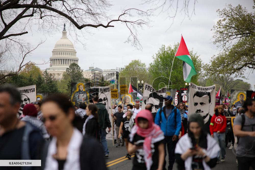 Pro-Palestine March to ICE in Washington