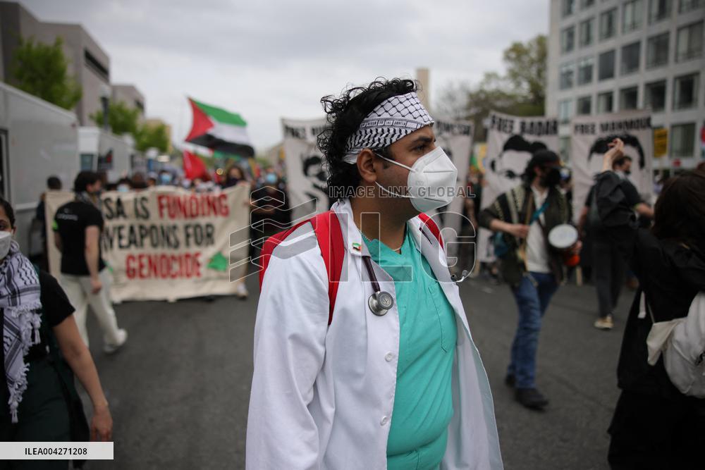 Pro-Palestine March to ICE in Washington