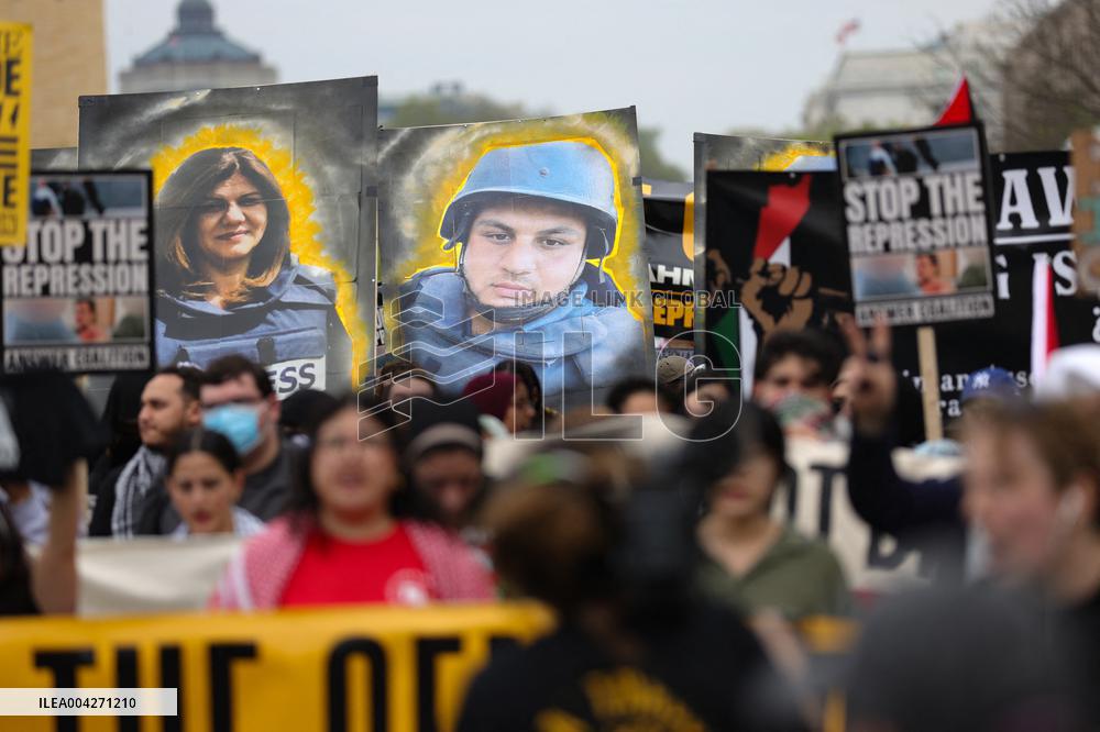 Pro-Palestine March to ICE in Washington