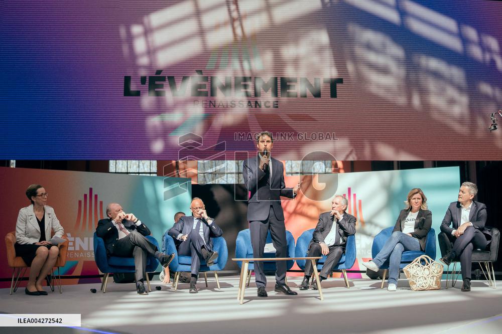 Meeting of French centrist Renaissance party - Saint-Denis AJ