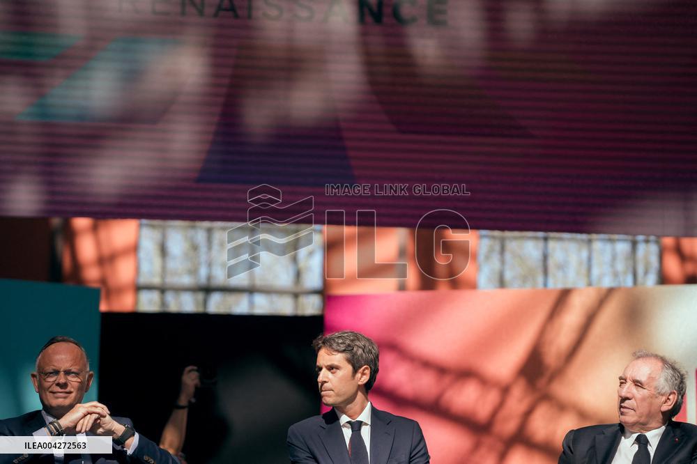 Meeting of French centrist Renaissance party - Saint-Denis AJ