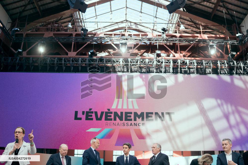 Meeting of French centrist Renaissance party - Saint-Denis AJ