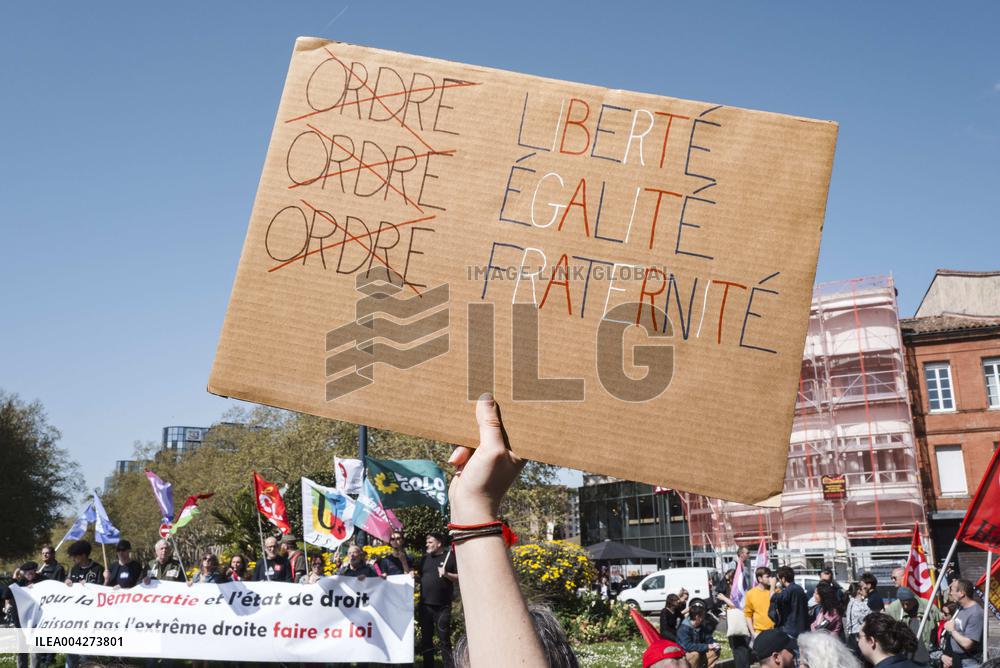 Protest Against The Far-Right - Toulouse