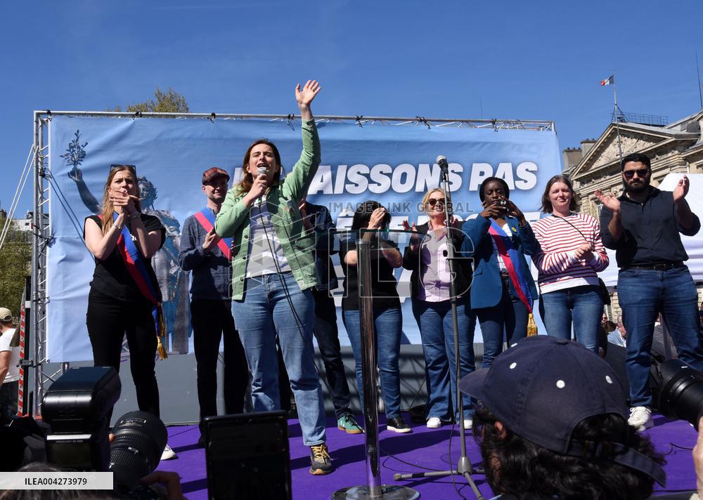 Demonstration Against The Far Right - Paris