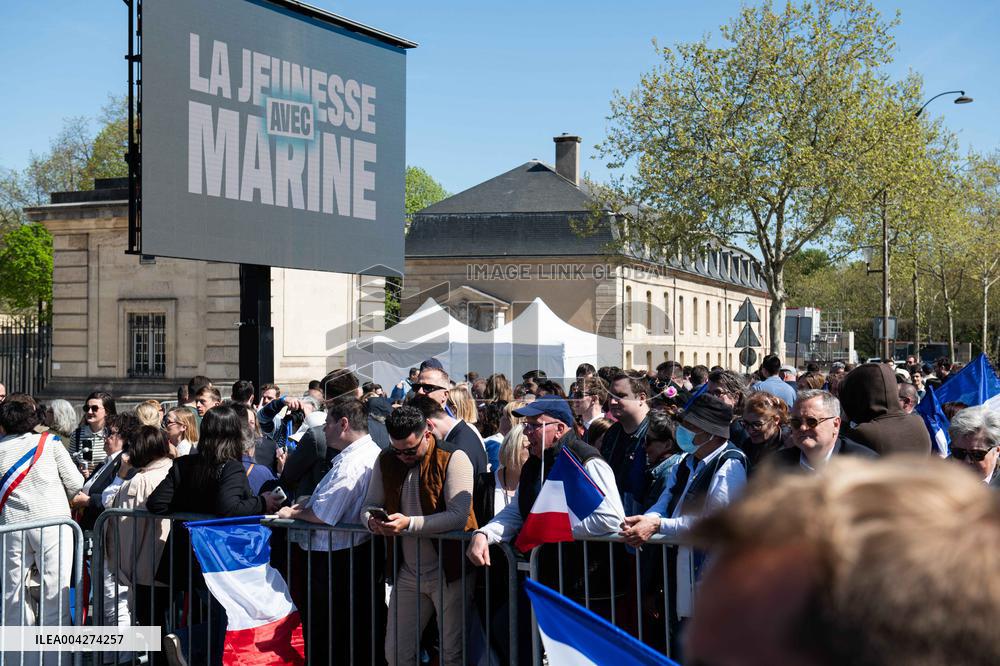 Rally In Support Of Marine Le Pen - Paris