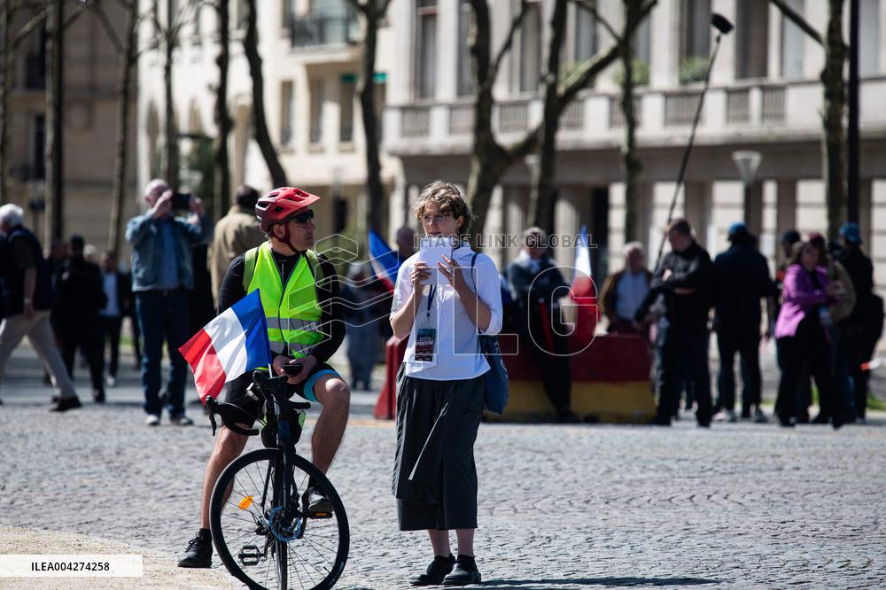 Rally In Support Of Marine Le Pen - Paris