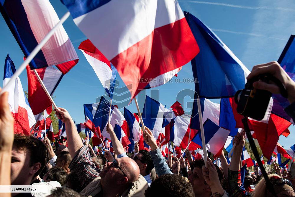 Rally In Support Of Marine Le Pen - Paris