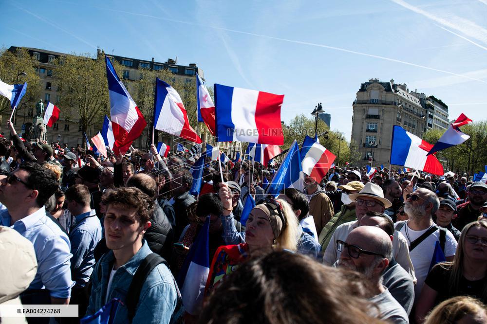 Rally In Support Of Marine Le Pen - Paris
