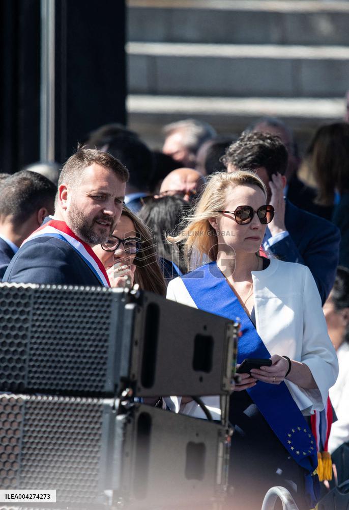 Rally In Support Of Marine Le Pen - Paris
