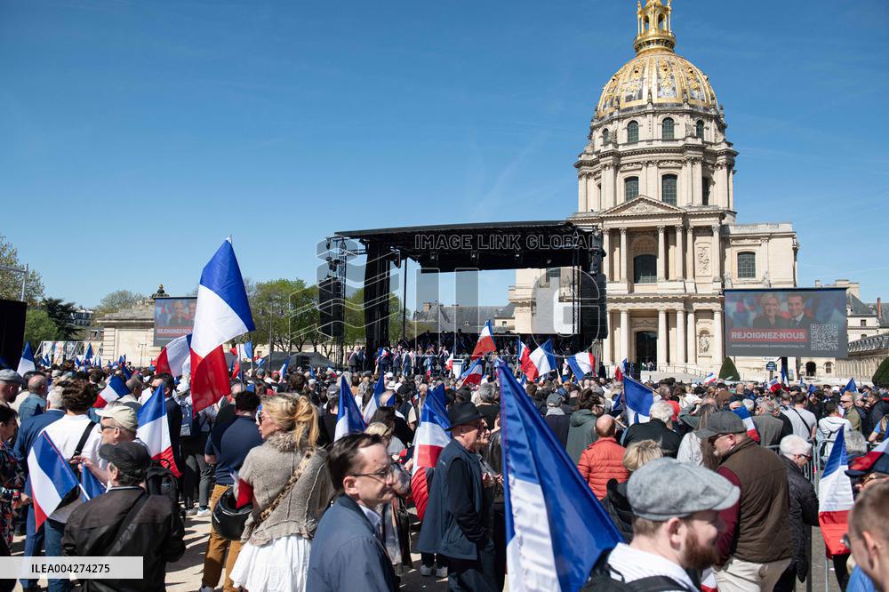 Rally In Support Of Marine Le Pen - Paris