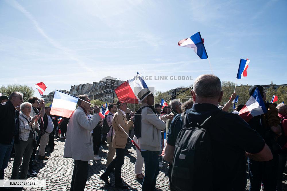 Rally In Support Of Marine Le Pen - Paris