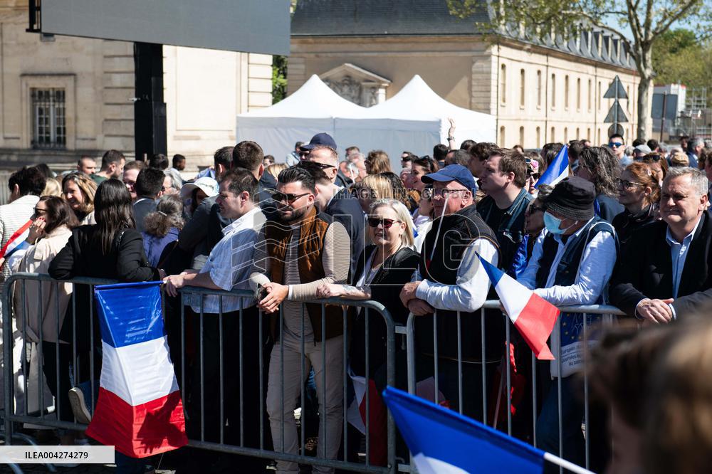 Rally In Support Of Marine Le Pen - Paris