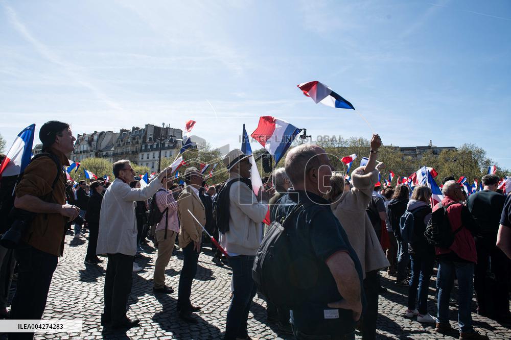 Rally In Support Of Marine Le Pen - Paris