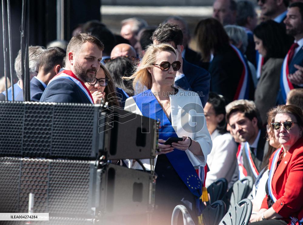 Rally In Support Of Marine Le Pen - Paris