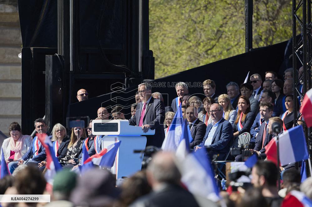 Rally In Support Of Marine Le Pen - Paris