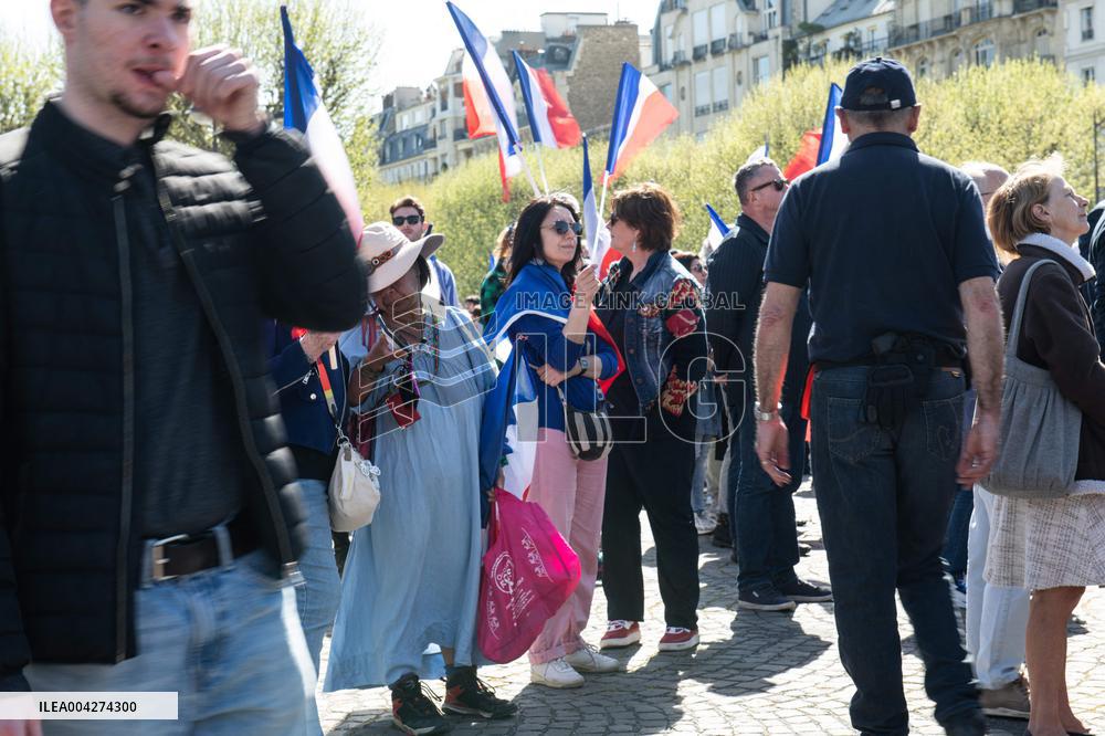 Rally In Support Of Marine Le Pen - Paris