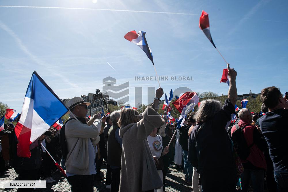 Rally In Support Of Marine Le Pen - Paris