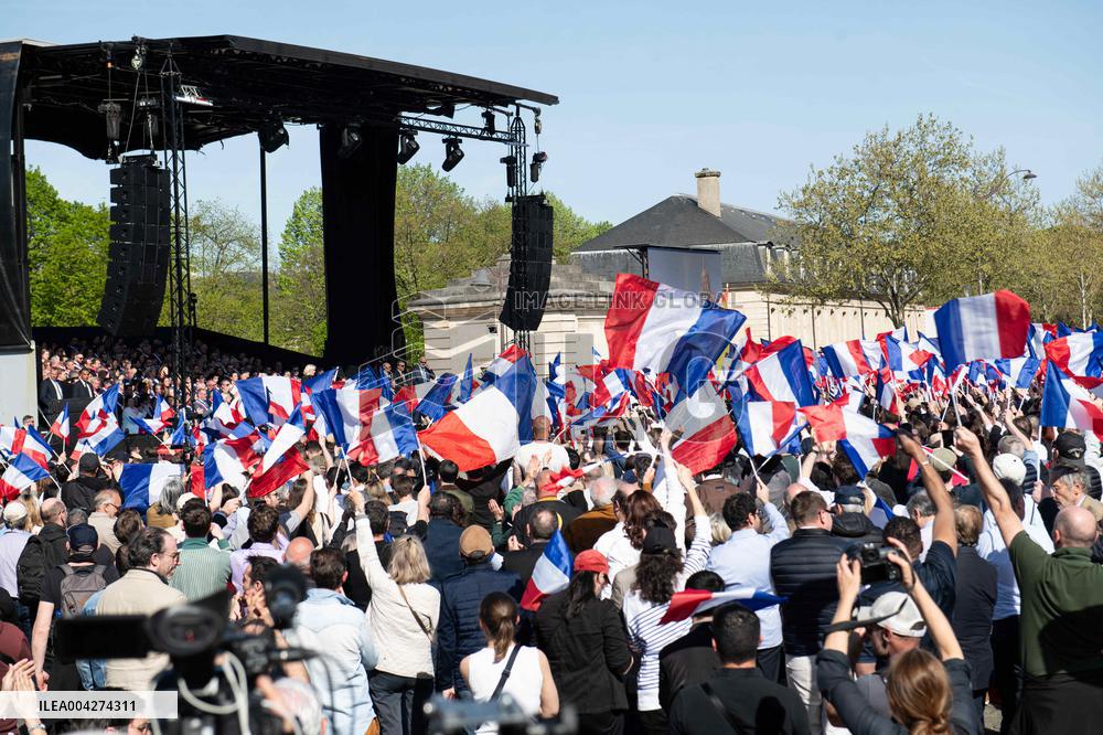 Rally In Support Of Marine Le Pen - Paris