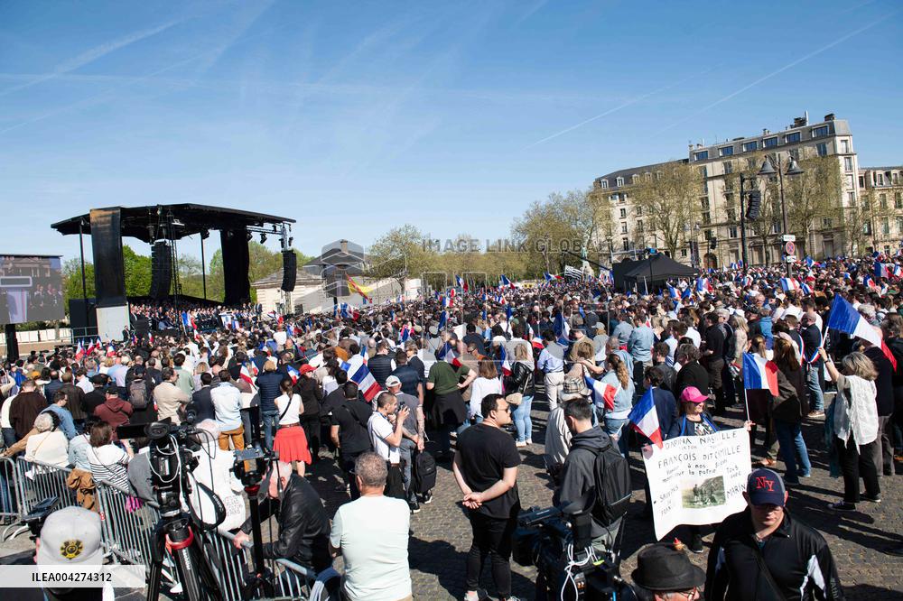 Rally In Support Of Marine Le Pen - Paris