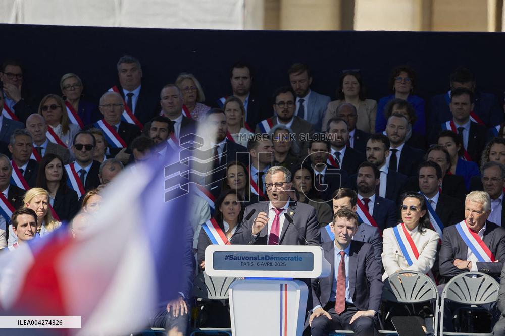 Rally In Support Of Marine Le Pen - Paris