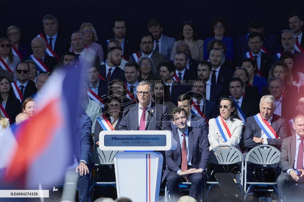 Rally In Support Of Marine Le Pen - Paris
