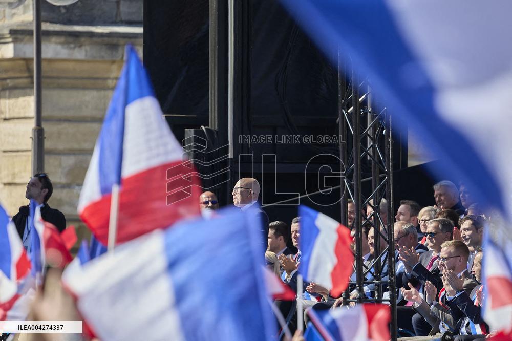Rally In Support Of Marine Le Pen - Paris