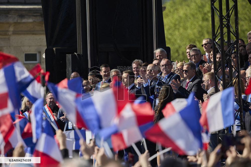 Rally In Support Of Marine Le Pen - Paris
