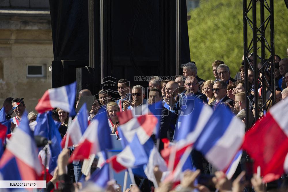 Rally In Support Of Marine Le Pen - Paris