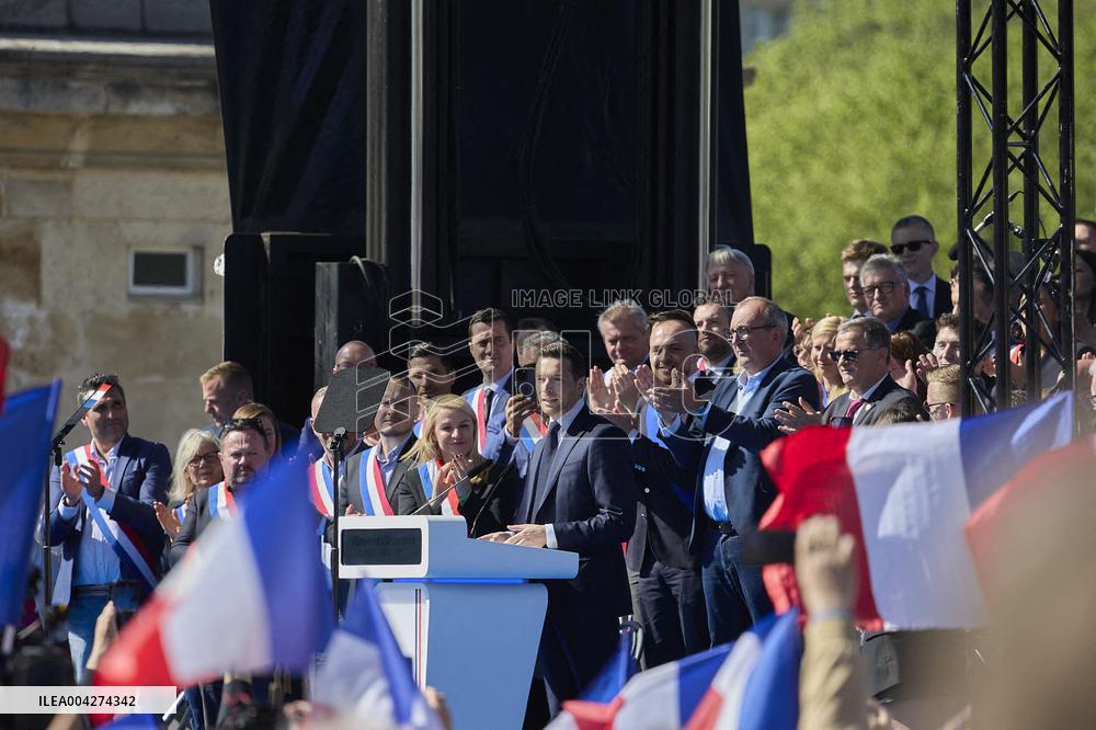Rally In Support Of Marine Le Pen - Paris