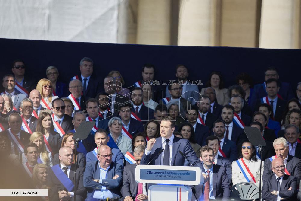 Rally In Support Of Marine Le Pen - Paris