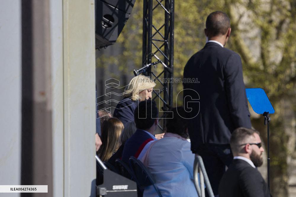 Rally In Support Of Marine Le Pen - Paris
