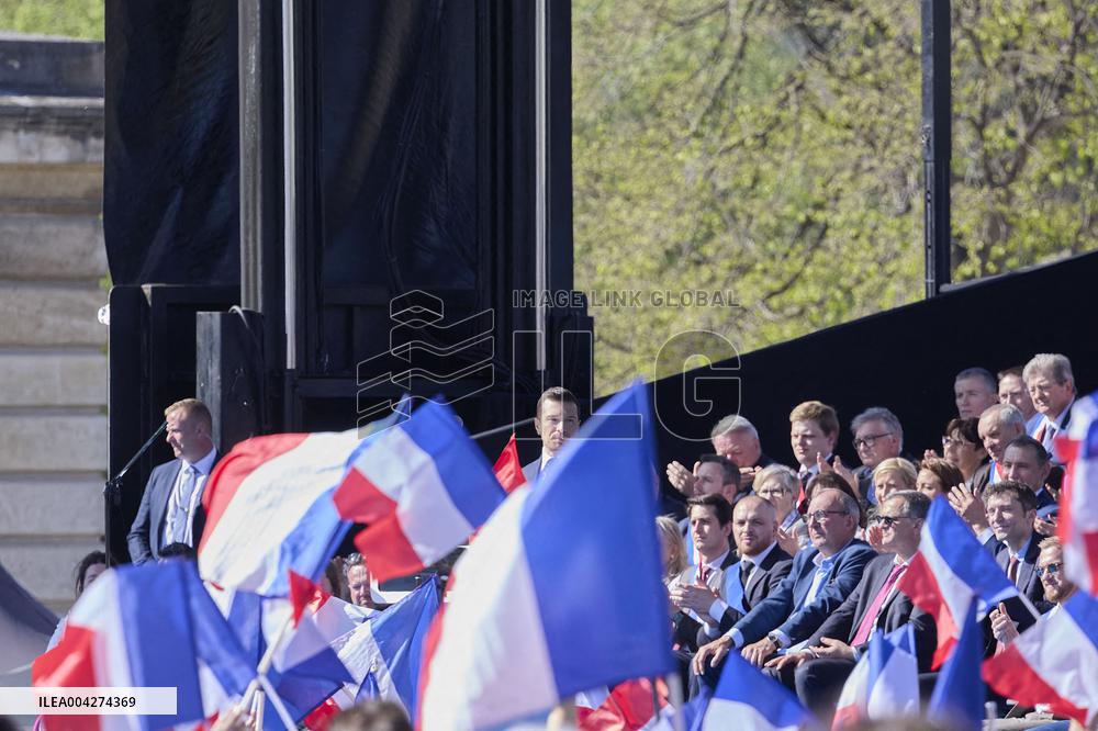 Rally In Support Of Marine Le Pen - Paris