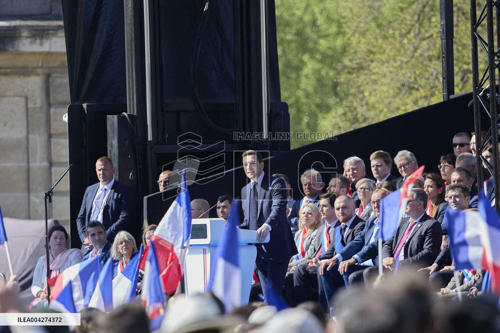 Rally In Support Of Marine Le Pen - Paris