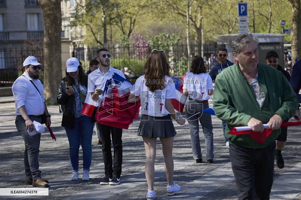 Rally In Support Of Marine Le Pen - Paris
